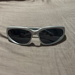 Silver Futuristic Sunglasses